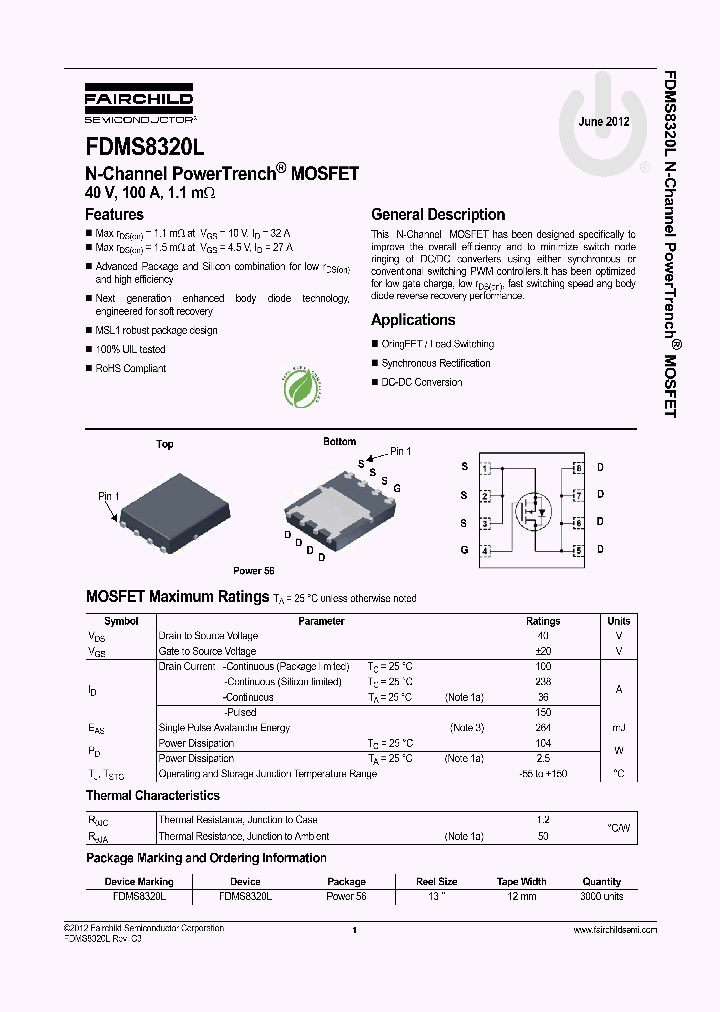 FDMS8320L_4800466.PDF Datasheet