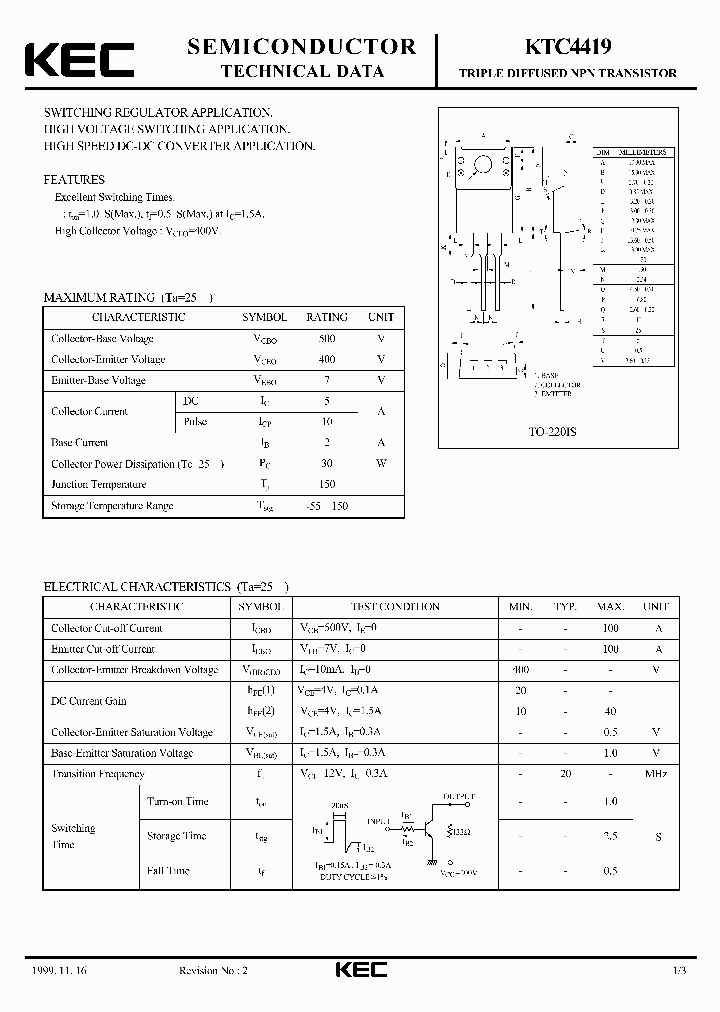 KTC4419_4815520.PDF Datasheet