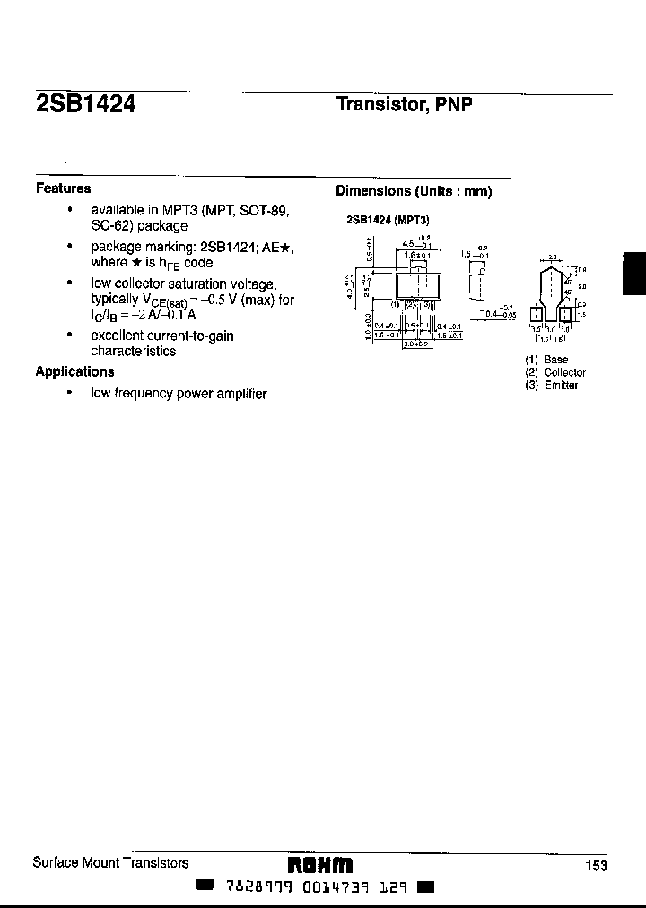 2SB1424P_4816573.PDF Datasheet