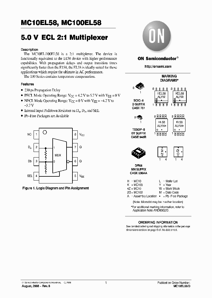 MC100EL58DR2_4837520.PDF Datasheet