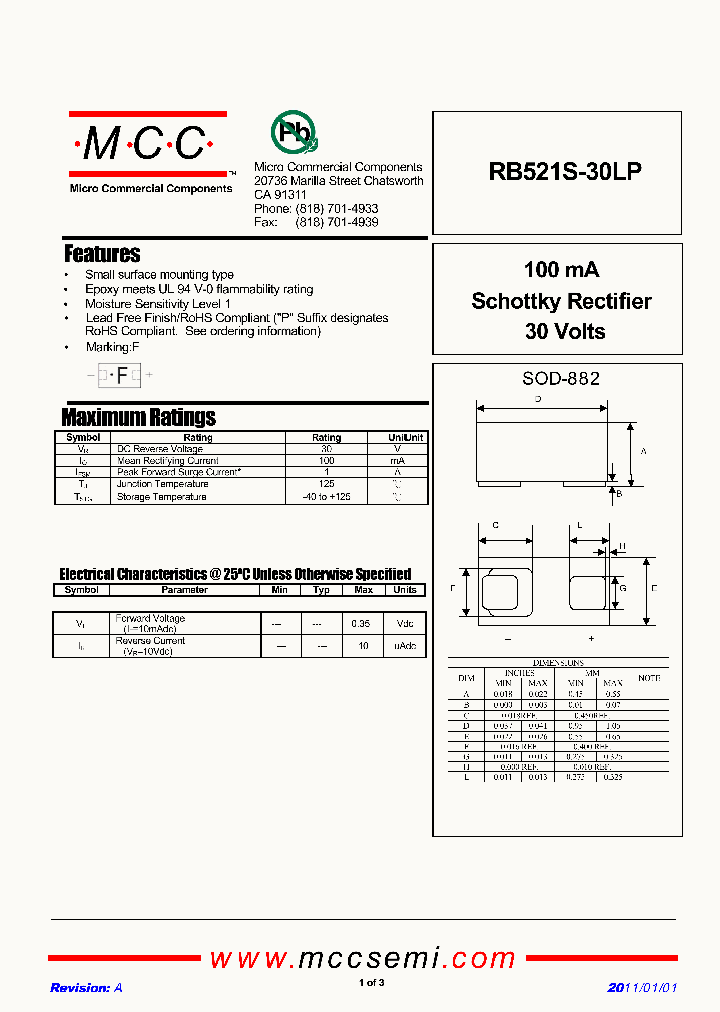 RB521S-30LP_4838936.PDF Datasheet