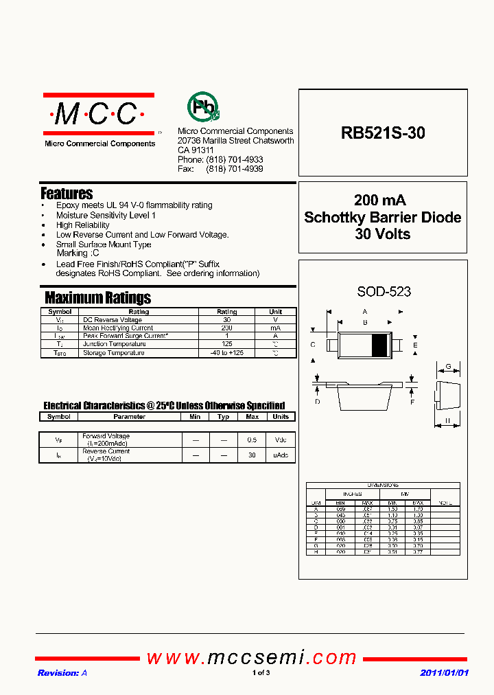 RB521S-30_4838934.PDF Datasheet