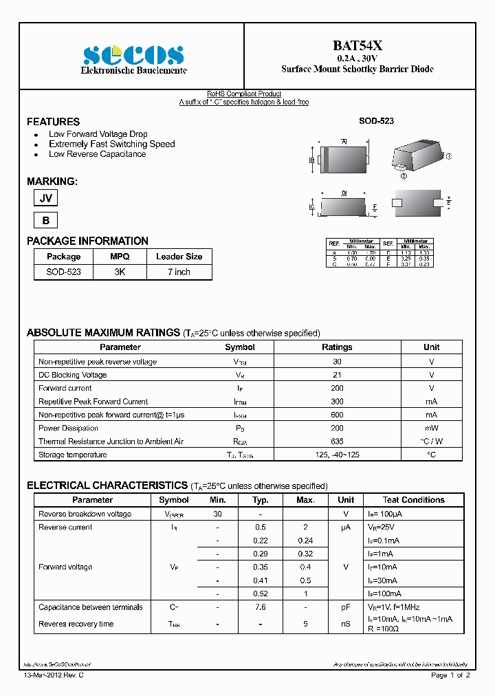 BAT54X_4842541.PDF Datasheet