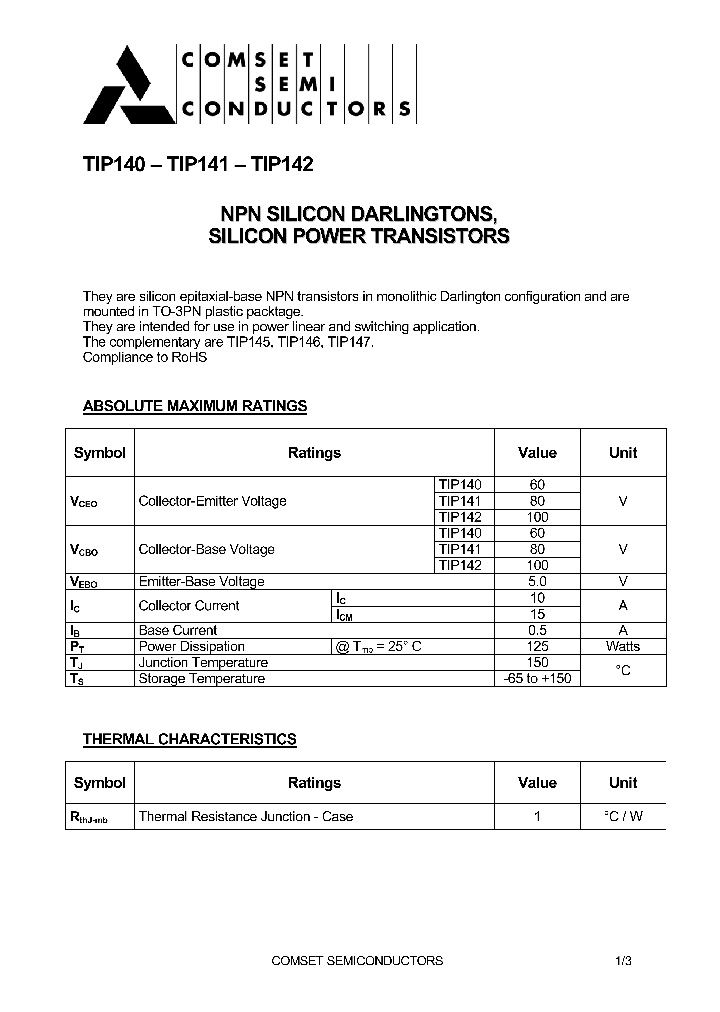 TIP140_4857962.PDF Datasheet