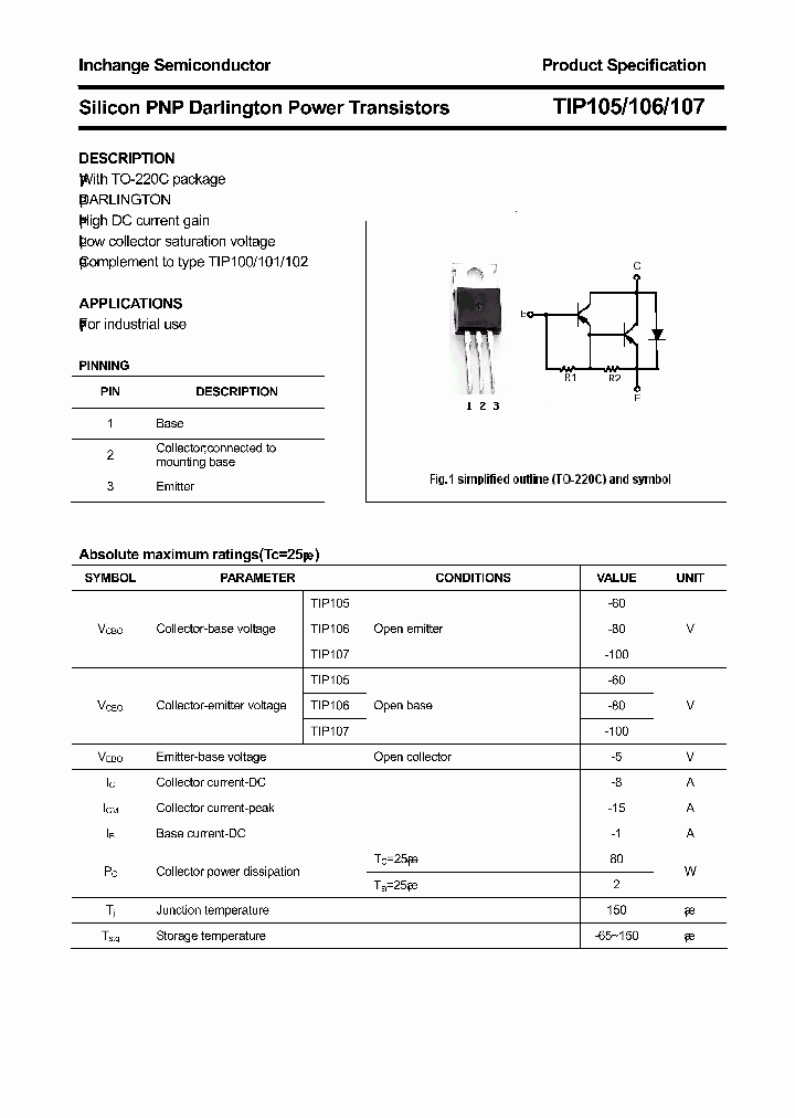 TIP105_4861869.PDF Datasheet