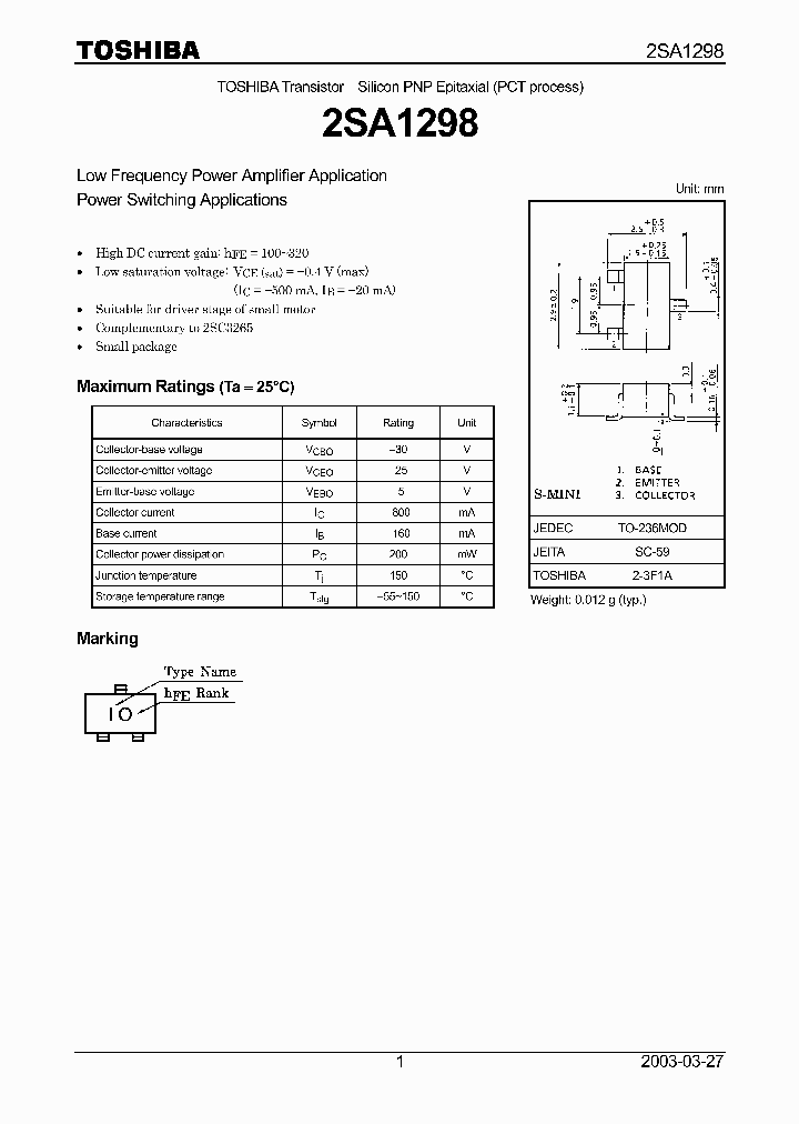 2SA1298_4862080.PDF Datasheet