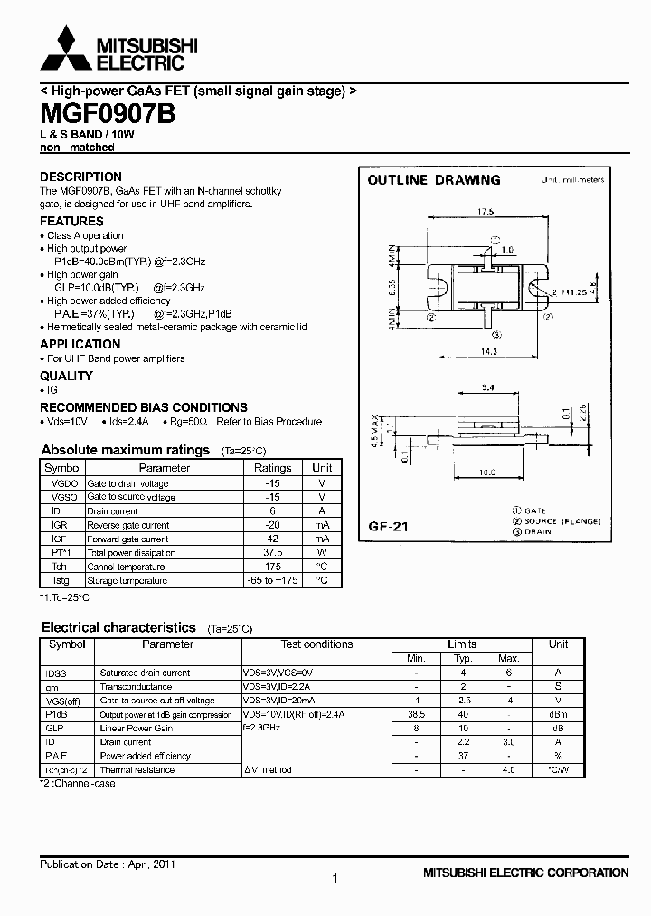 MGF0907B_4864070.PDF Datasheet