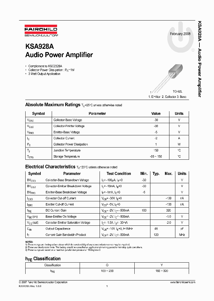 KSA928A08_4864999.PDF Datasheet