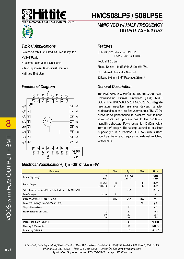 HMC508LP511_4867920.PDF Datasheet