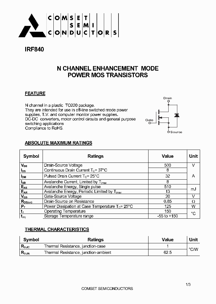 IRF840_4871542.PDF Datasheet