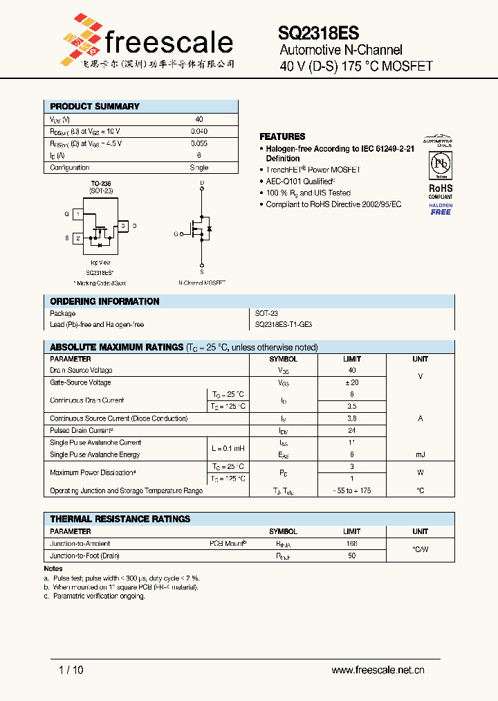 SQ2318ES_4879327.PDF Datasheet