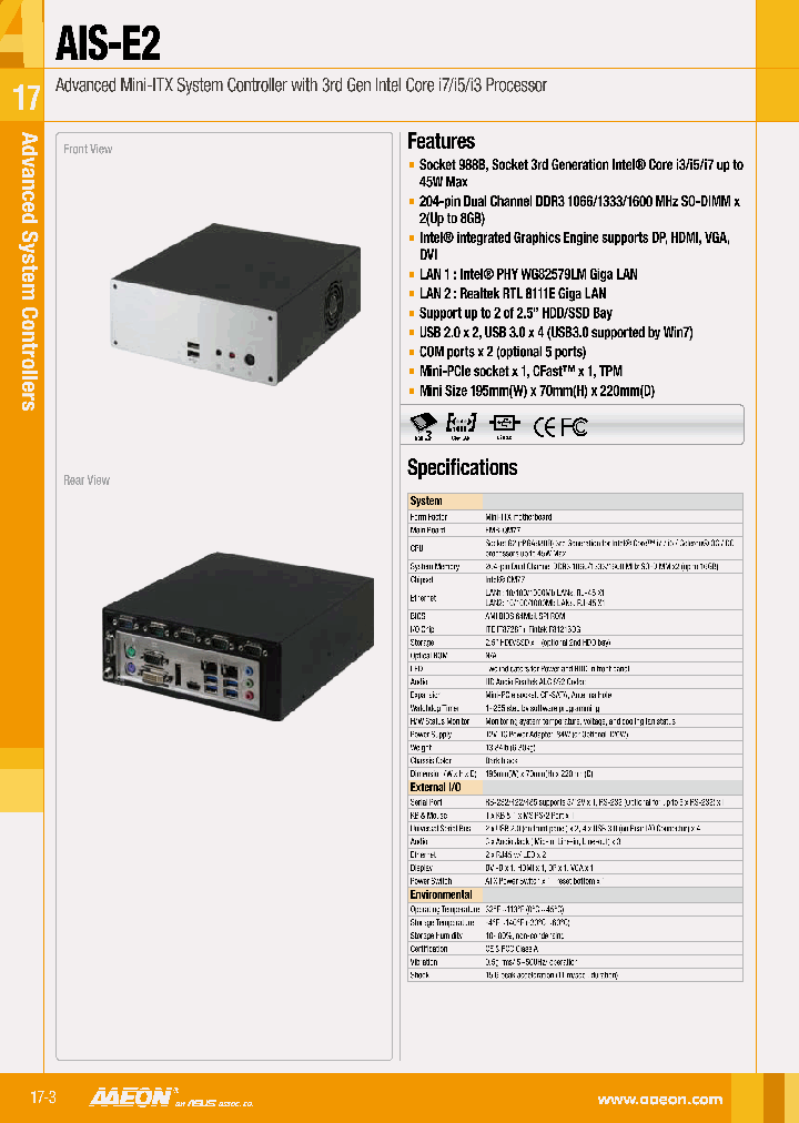 AIS-E2-QM77-001_4882230.PDF Datasheet