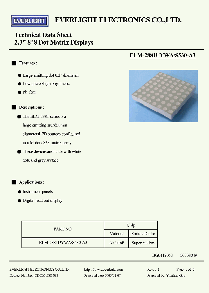 ELM-2881UYWA-S530-A3_4882315.PDF Datasheet