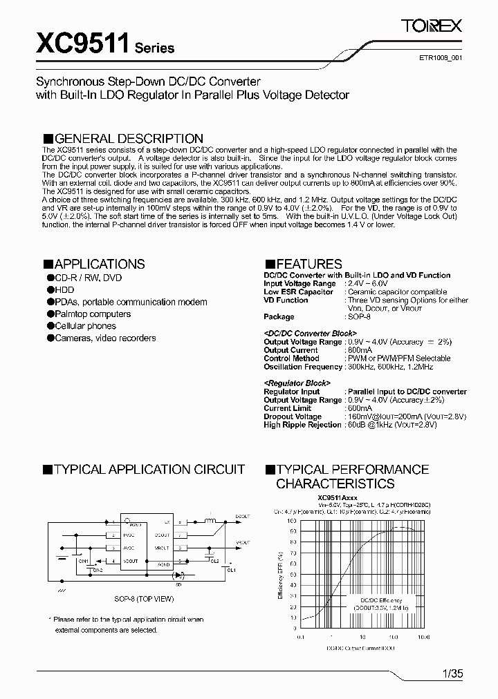 XC9511E1433_4893767.PDF Datasheet