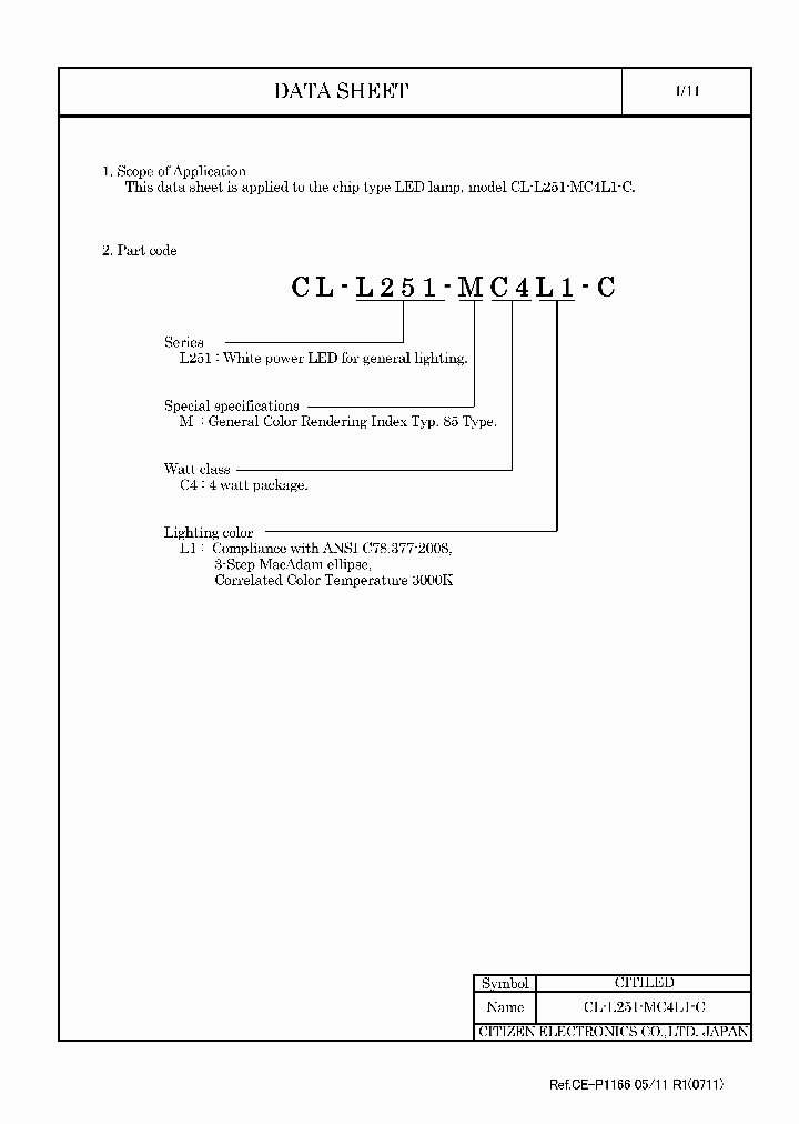 CL-L251-MC4L1-C11_4948450.PDF Datasheet