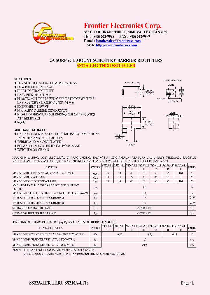 SS22A-LFR_4953184.PDF Datasheet
