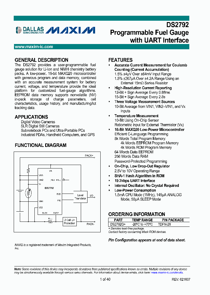 DS2792GTAMPR_4965975.PDF Datasheet