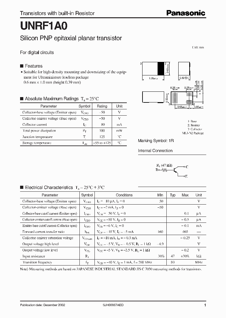 UNRF1A0_4980452.PDF Datasheet