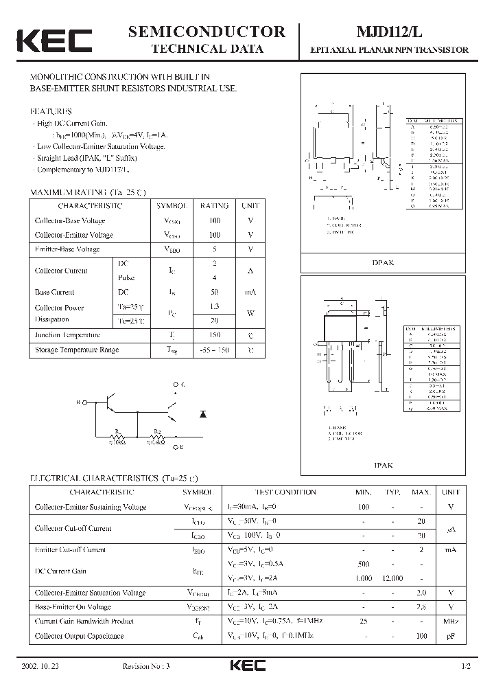 MJD112L_4980130.PDF Datasheet