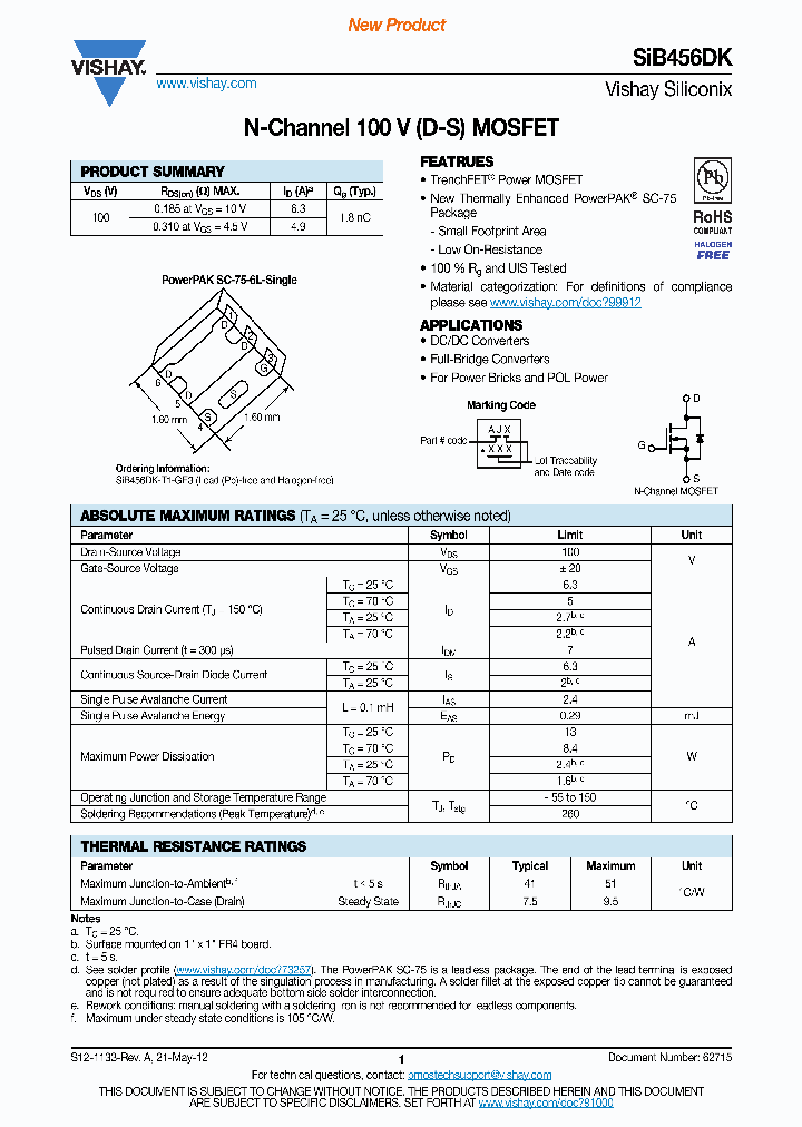 SIB456DK_5012888.PDF Datasheet