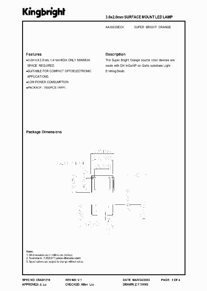 AA3020SECK_5019785.PDF Datasheet