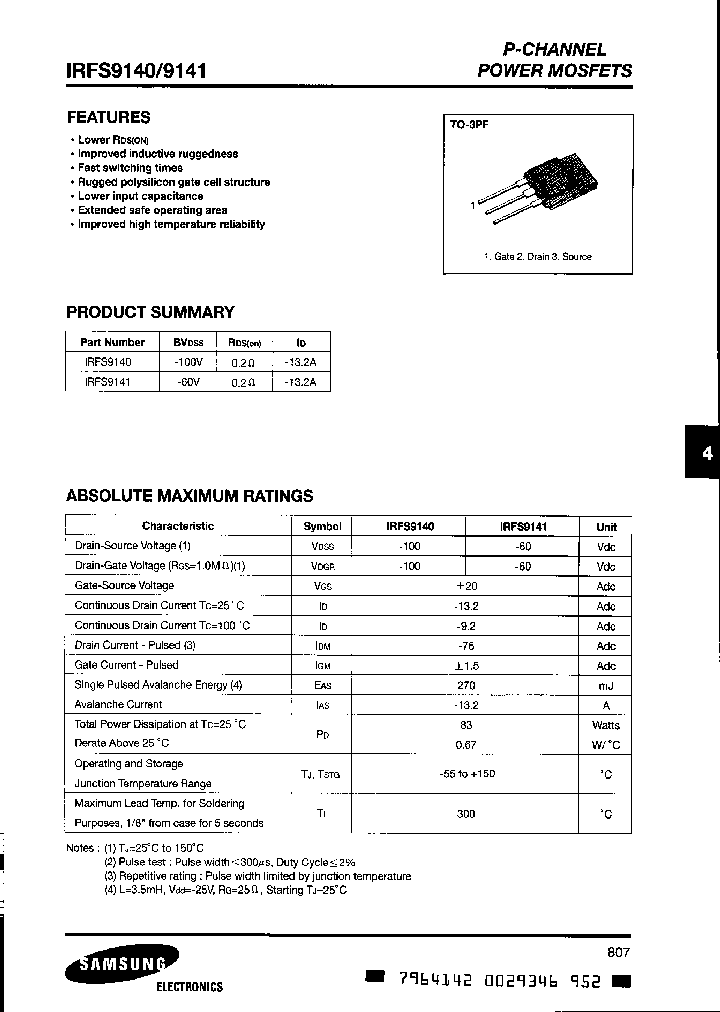IRFS9140_5037420.PDF Datasheet