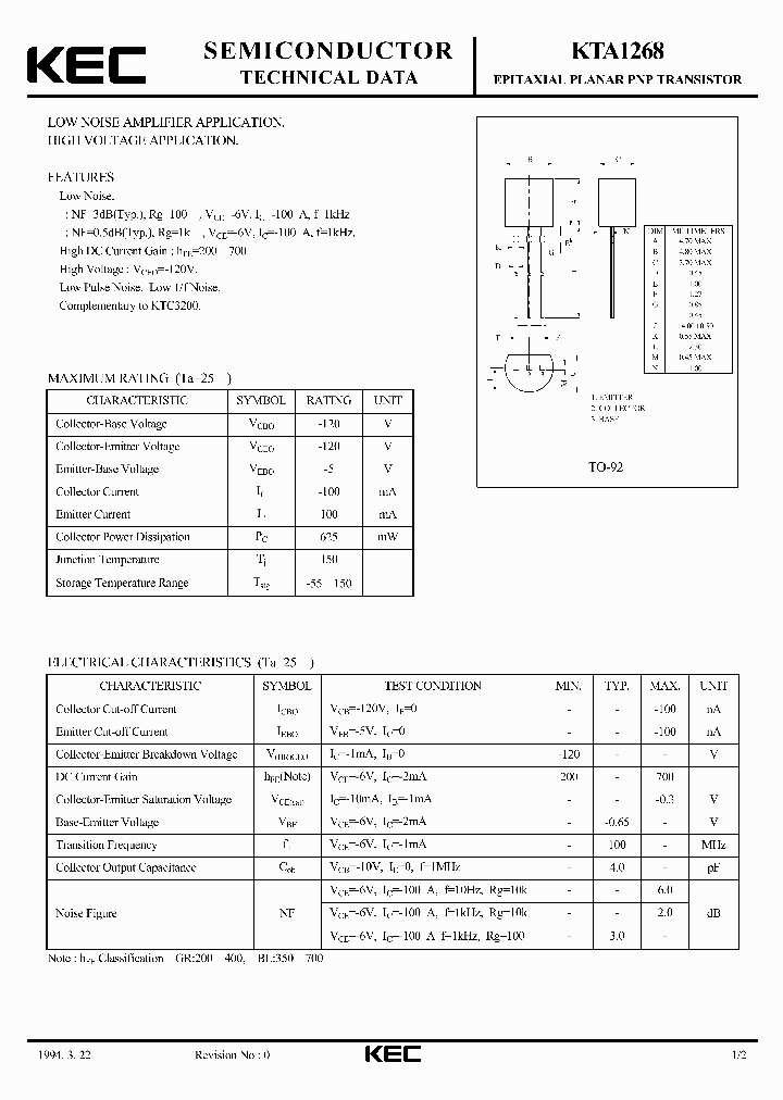 KTA1268_5040809.PDF Datasheet