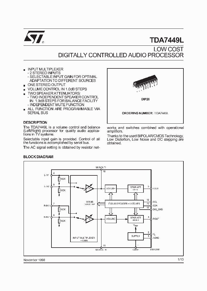 TDA7449L_5058480.PDF Datasheet