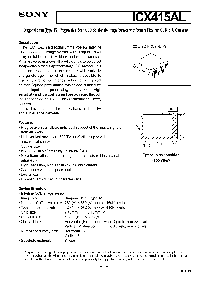 ICX415AL_5081468.PDF Datasheet