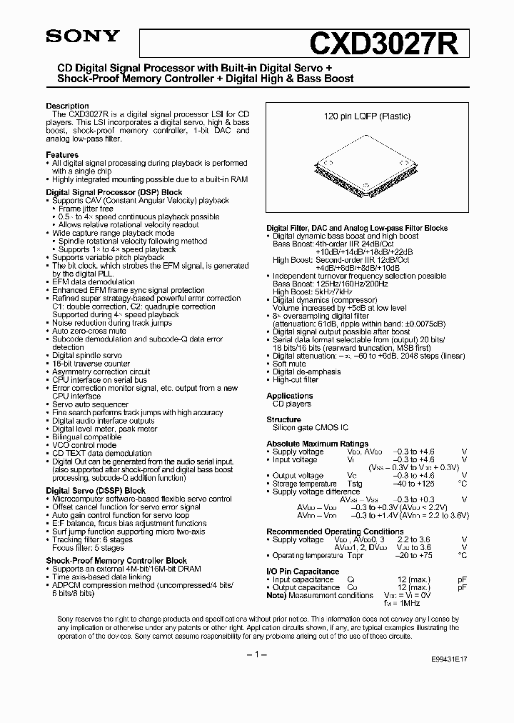 CXD3027R_5082755.PDF Datasheet