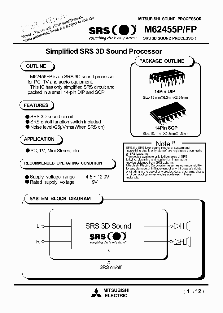 M62455FP_5083700.PDF Datasheet