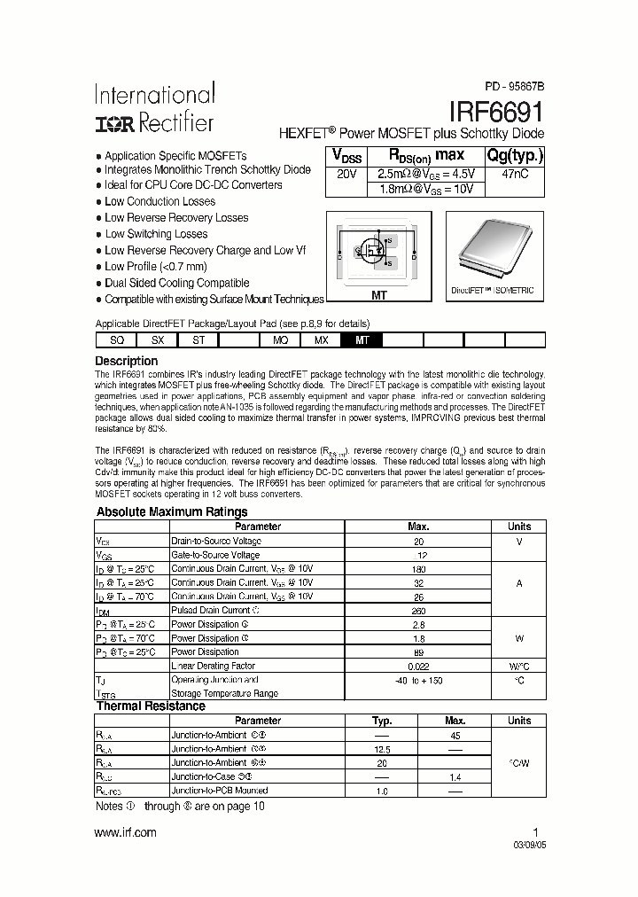 IRF6691_5125665.PDF Datasheet