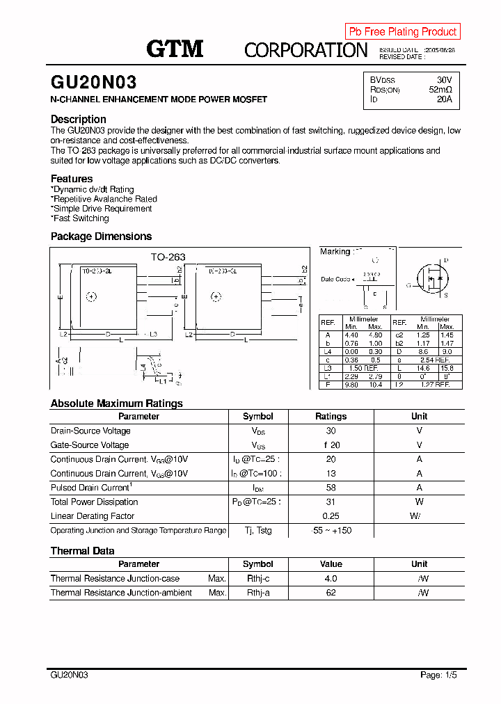 GU20N03_5133142.PDF Datasheet