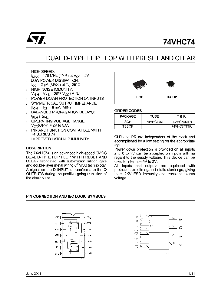 74VHC74M_5205465.PDF Datasheet