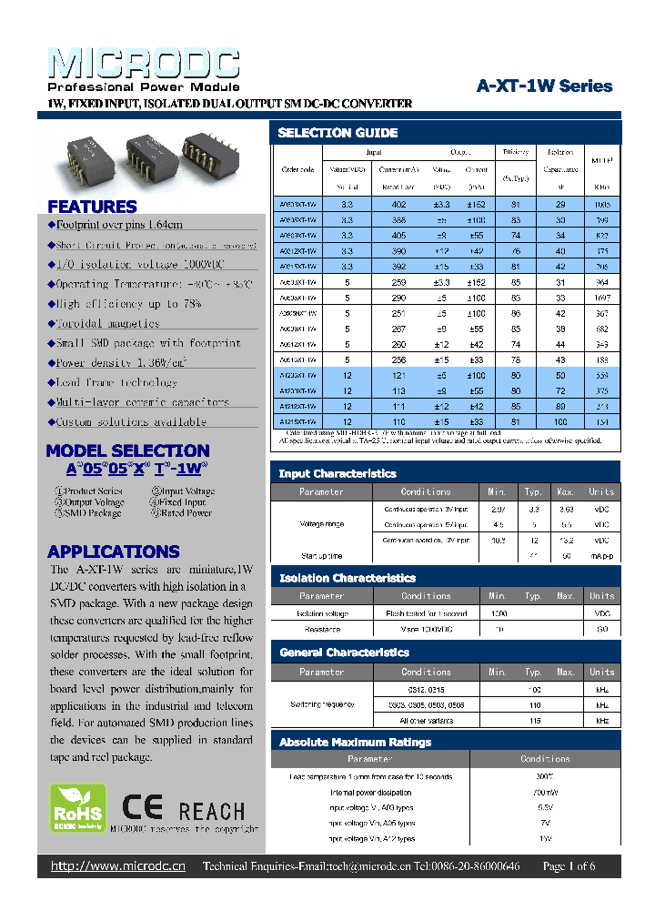 A0309XT-1W_5216557.PDF Datasheet