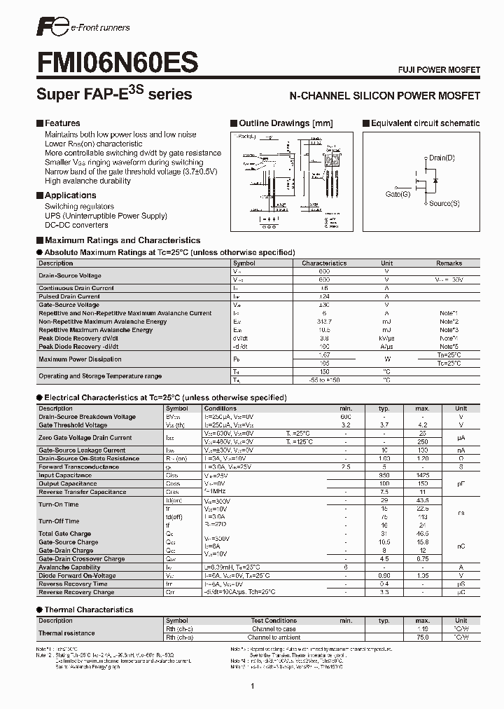 FMI06N60ES_5219193.PDF Datasheet