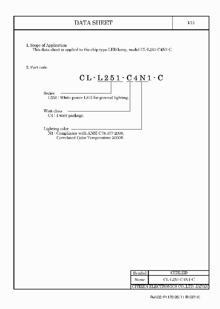 CL-L251-C4N1-C_5228628.PDF Datasheet