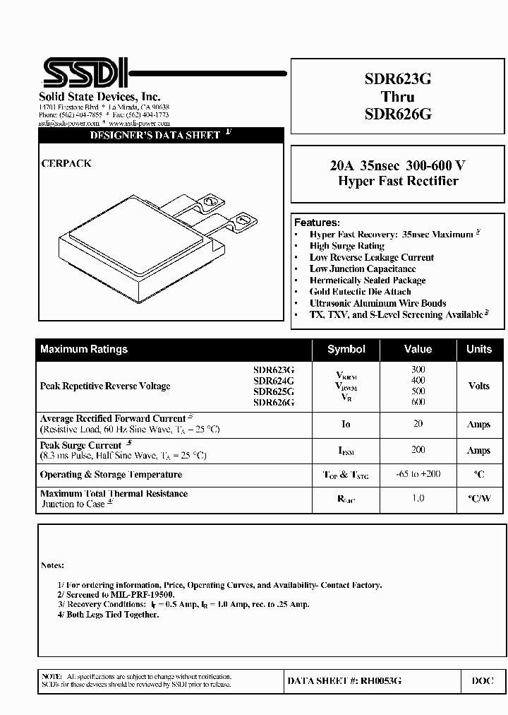 SDR625G_5230111.PDF Datasheet