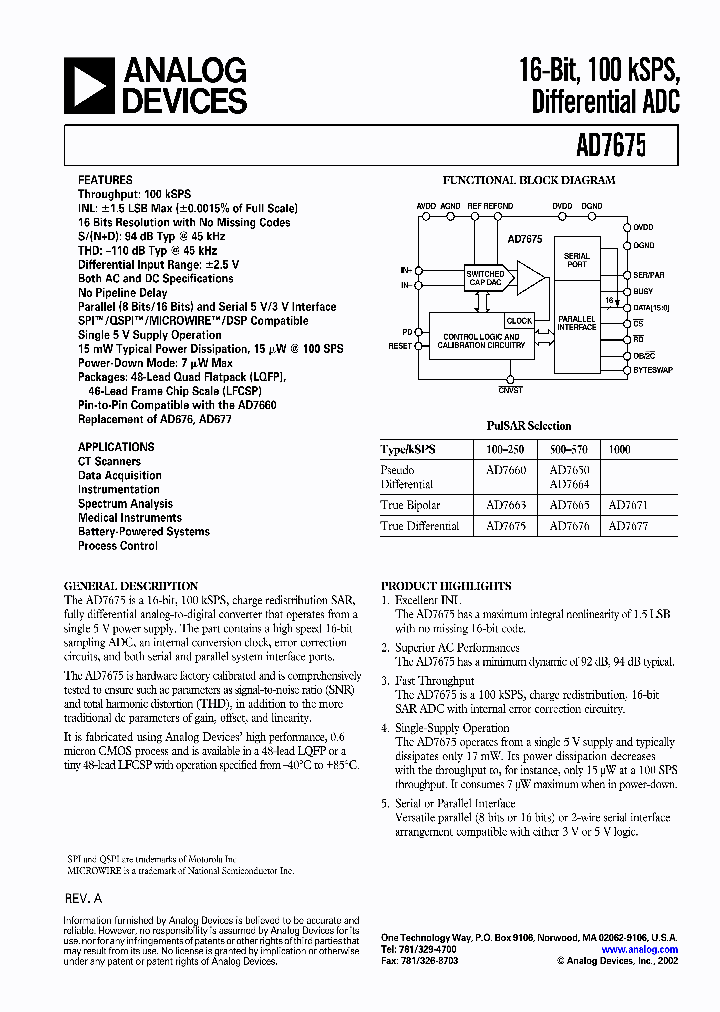 AD7675ASTZ_5233725.PDF Datasheet