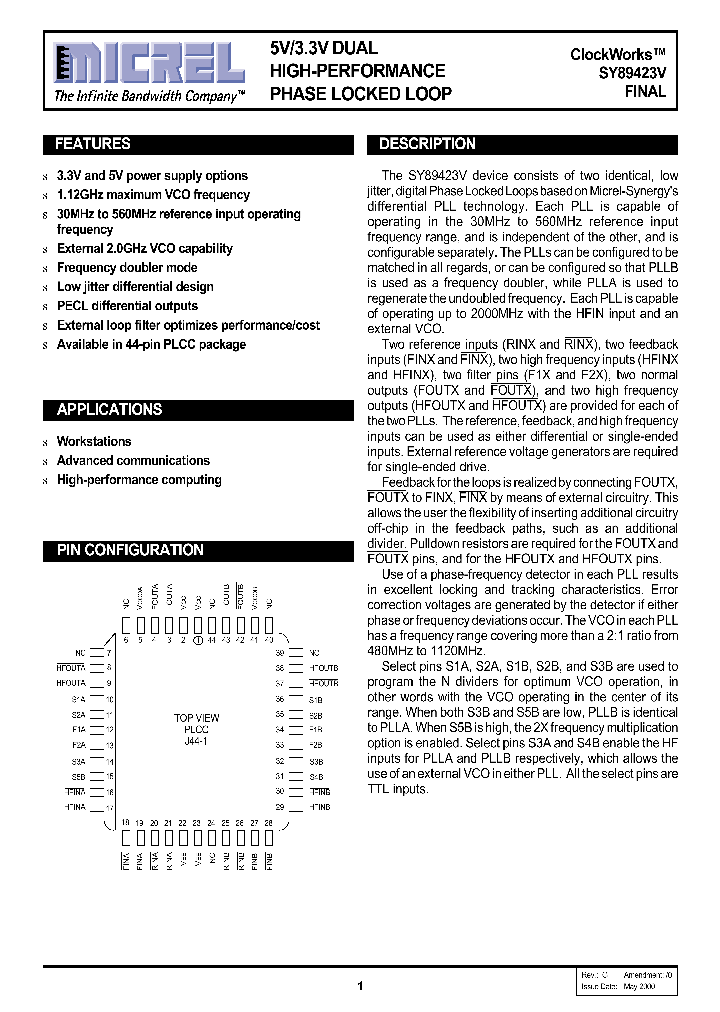 SY89423V_5244390.PDF Datasheet