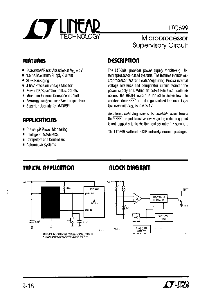 LTC699IN8PBF_5255784.PDF Datasheet