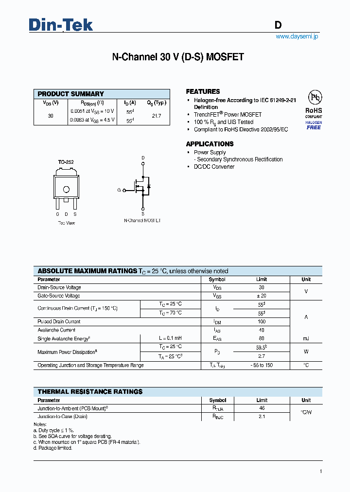 DTU09N03_5257005.PDF Datasheet