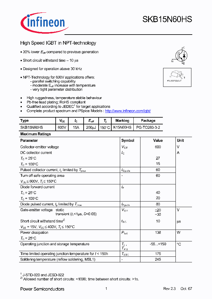 SKB15N60HS07_5257509.PDF Datasheet