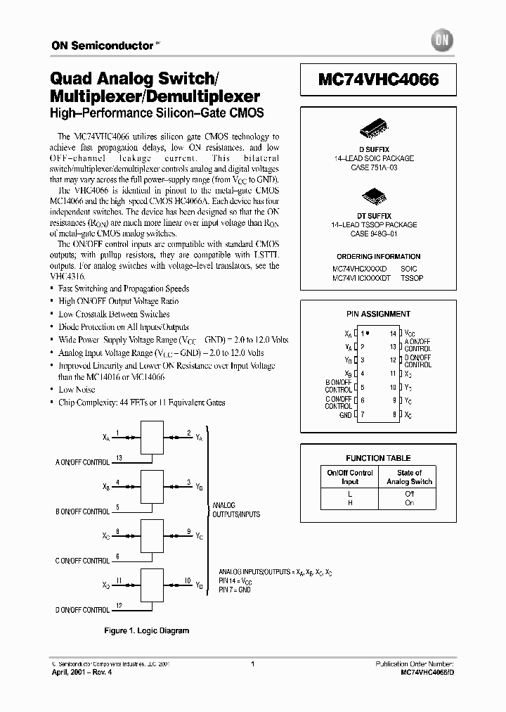 MC74VHC4066-D_5268154.PDF Datasheet