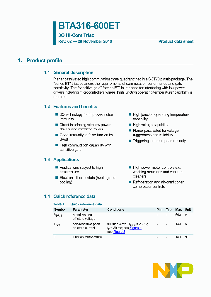 BTA316-600ET_5271470.PDF Datasheet