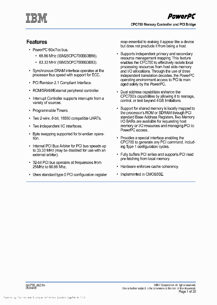 IBM25CPC700BB3B66_5289707.PDF Datasheet