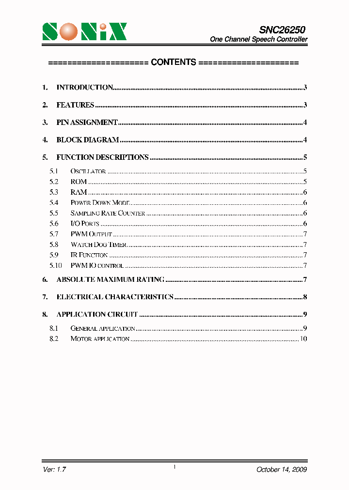 SNC26250_5318823.PDF Datasheet