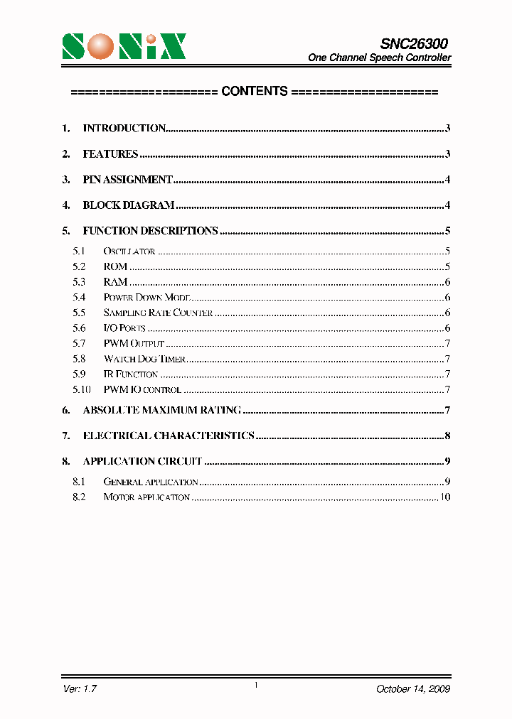 SNC26300_5318824.PDF Datasheet