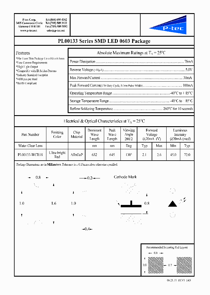 PL00133-WCR18_5329431.PDF Datasheet