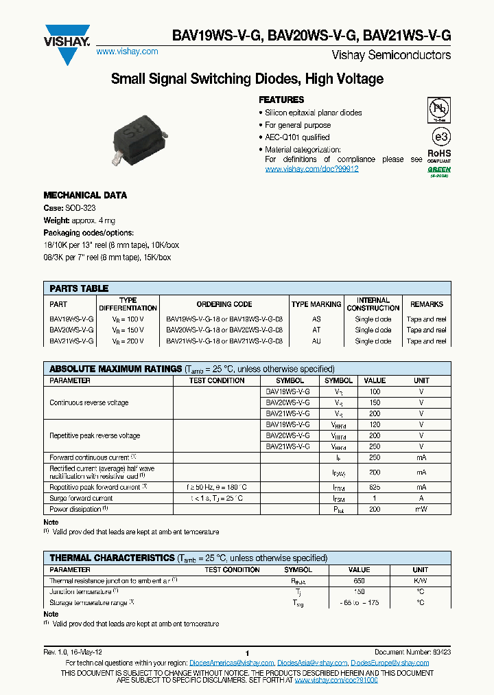 BAV21WS-V-G_5333464.PDF Datasheet